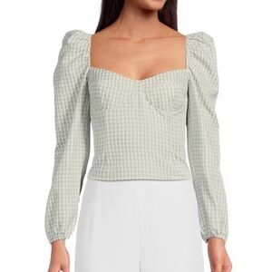 Gingham Gianni Bini Blouse